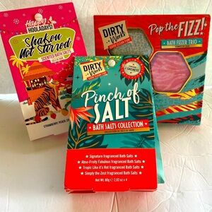 Dirty Works Body Care Bath Salt & Bath Bomb Set
